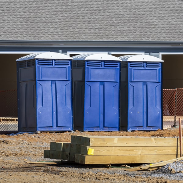 how can i report damages or issues with the porta potties during my rental period in Dysart IA